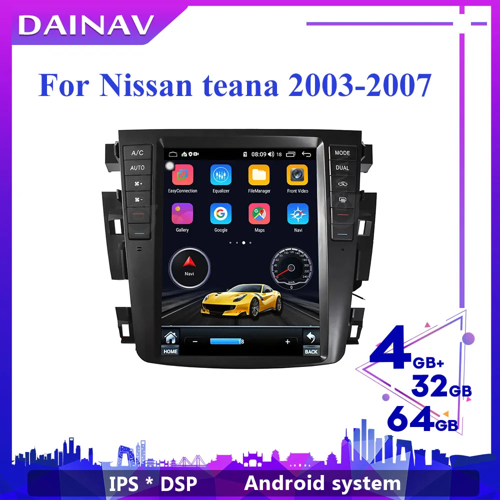 2Din Android автомобильный мультимедийный DVD-плеер для Nissan teana 2003-2007 автомобильное