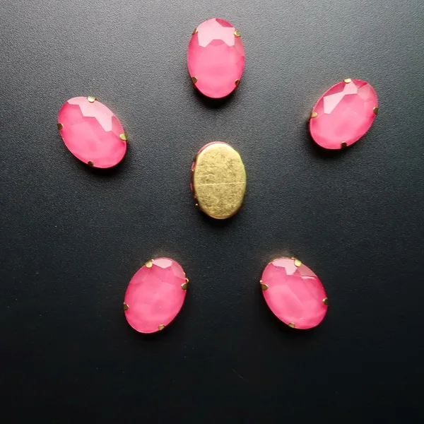 A23 Incarnadine pink 20 шт./упак. желе конфеты стекло кристалл золотой коготь настройки 13*18 мм овальной формы пришить горный хрусталь бусины кристаллы Одежда diy отделка - Цвет: A23 Incarnadine pink