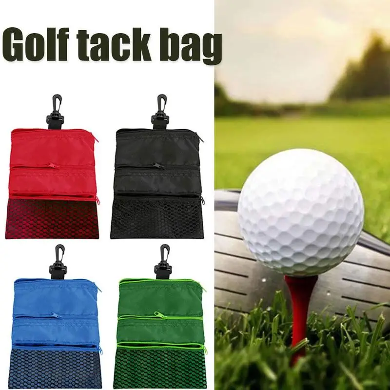 

Portable Golf Bag With Zipper Storage Mesh Bag In Four For Choice Colors F2A1