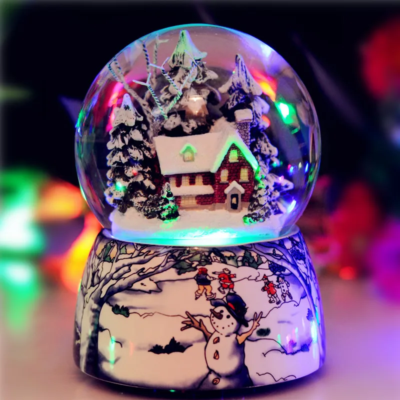 Zm Кристальные снежинки мяч музыкальная шкатулка отправить мужчин и женщин