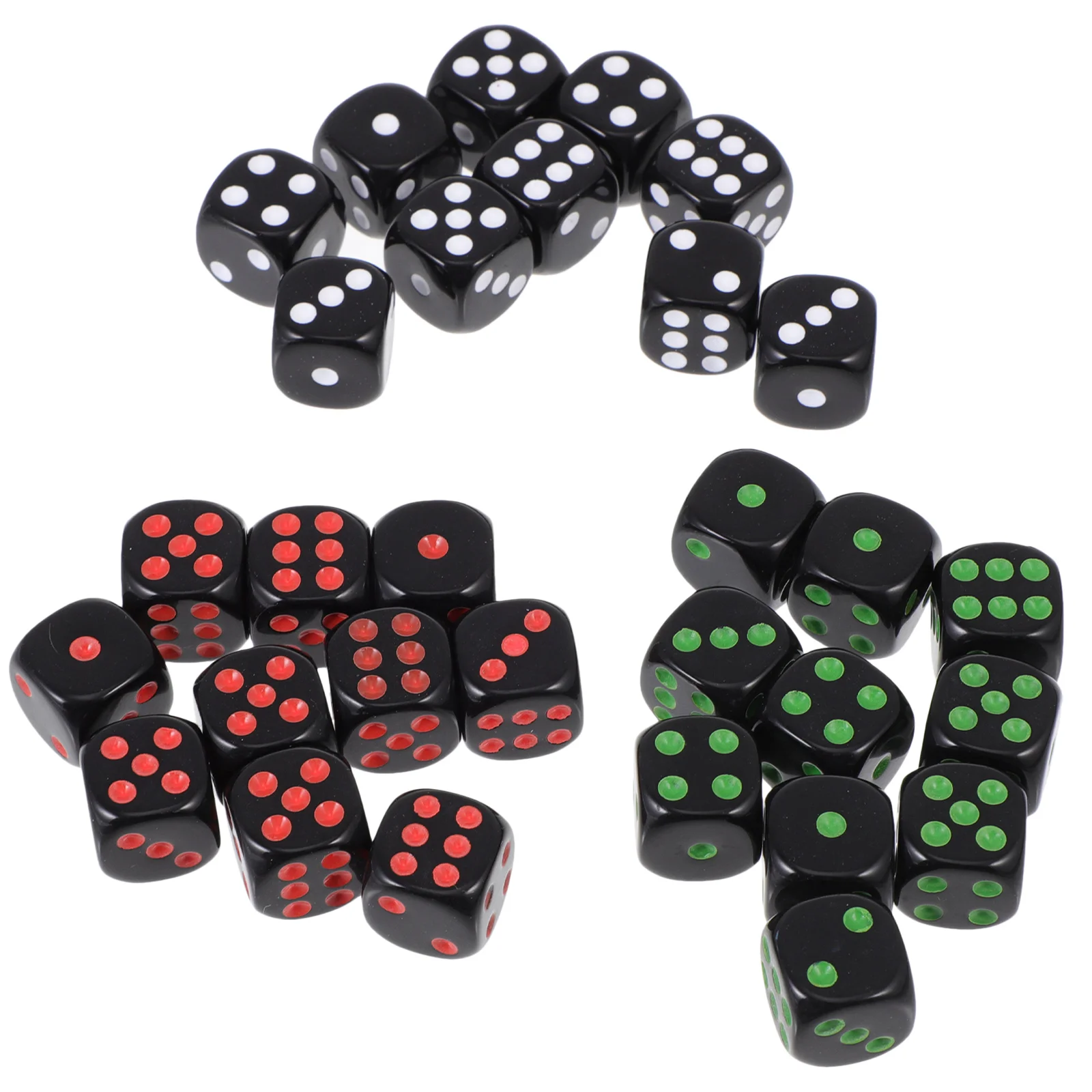 

3 набора из 30 штук Φ практичные круглые игральные кости развлекательные штампы