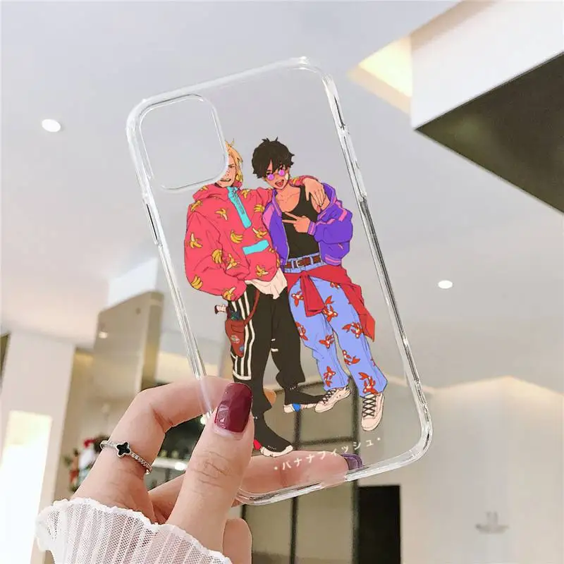 

Japan Anime Banana Fish Anime art Phone Case Transparent for iPhone 6 7 8 11 12 s mini pro X XS XR MAX Plus SE cover funda