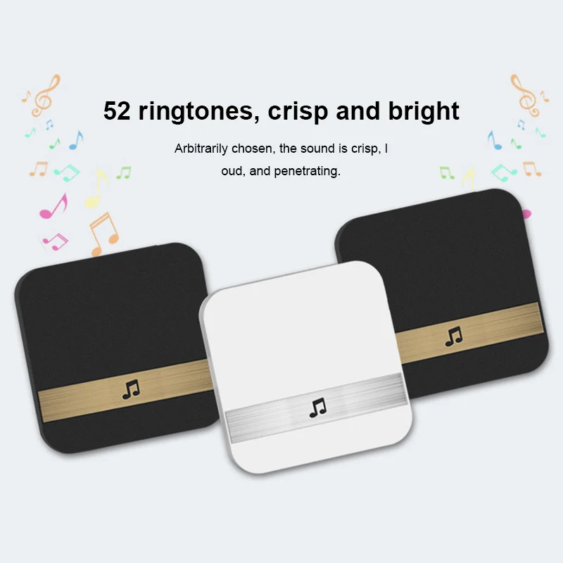 Беспроводной Wifi умный видео дверной звонок 433 МГц музыкальная шкатулка