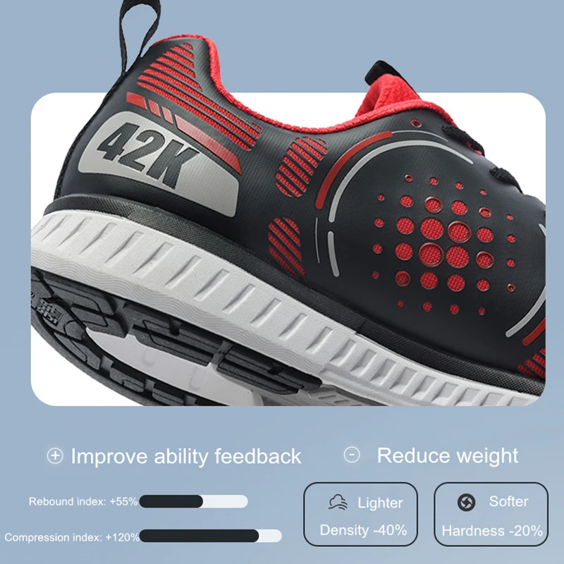BMAI 42KM Marathon Sneakers for Men Professional Running Shoes Non-slip Outdoor Jogging Male Cushioning Designer Sports Gym Mens