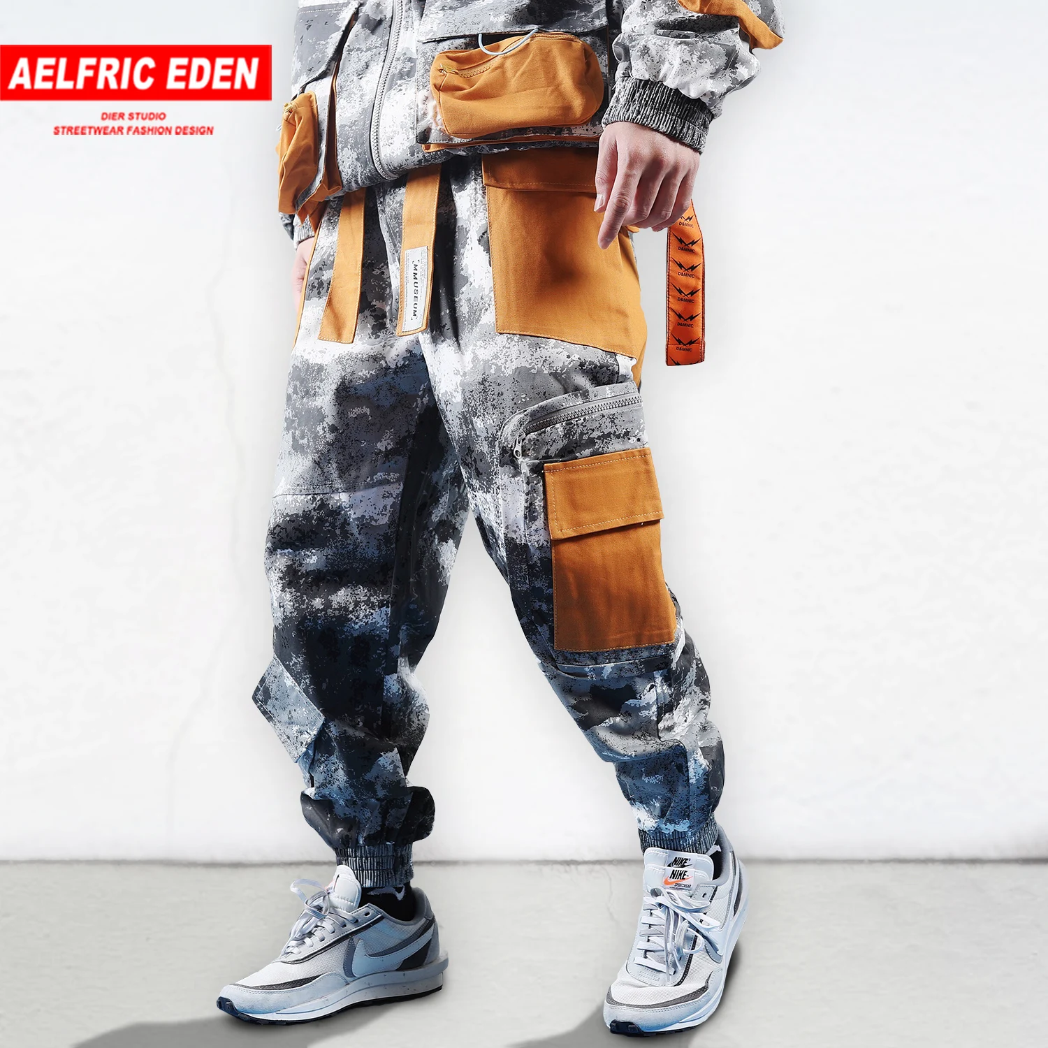 Мужские камуфляжные брюки карго Aelfric Eden повседневные шаровары в стиле Харадзюку