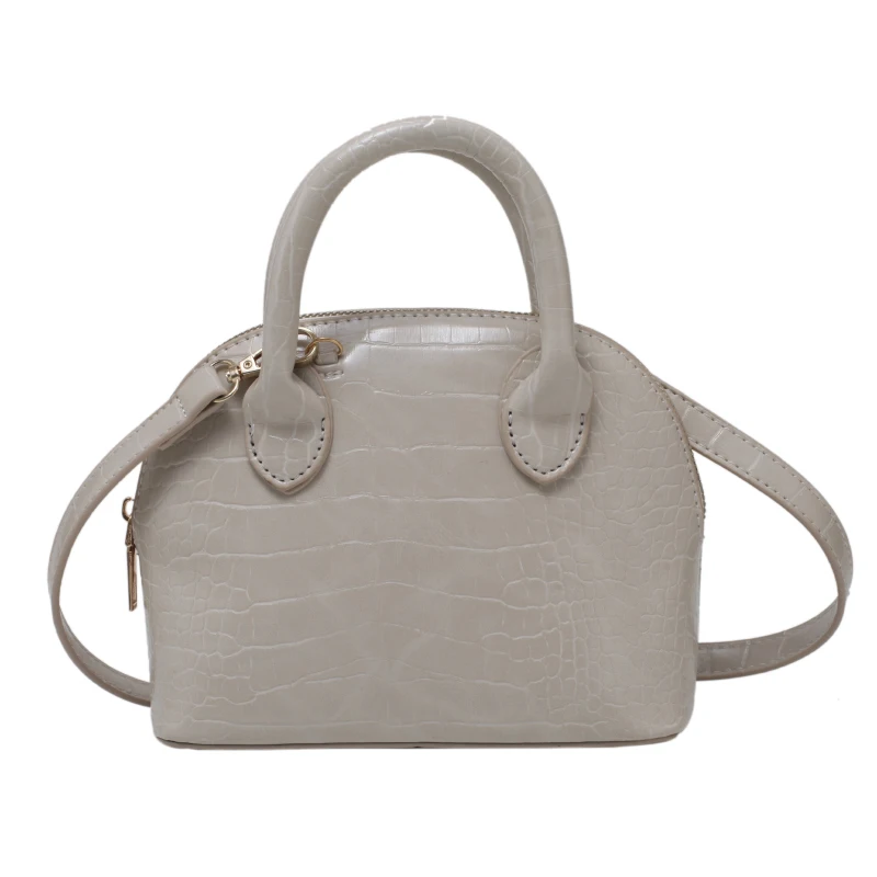 

Quality Shell Design Stone Pattern PU Leather Crossbody Bags for Women 2021 Luxury Small Handbags Shoulder Purses Branded