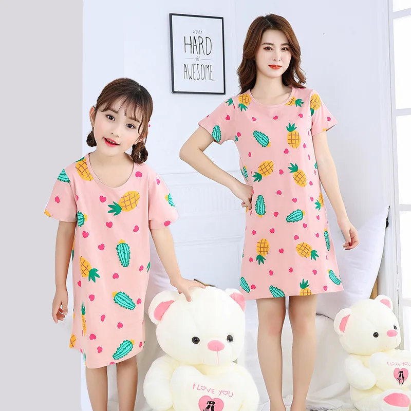 Детская семейная одежда Одинаковая для сна летняя женская | Мать и ребенок