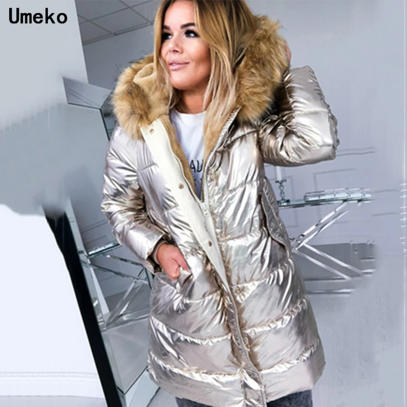 

Winter Parkas Female Overcoat Coat New Fashion Parka Women Winter Coats Long Cotton Casual Fur Hooded Jackets Women Thick Warm