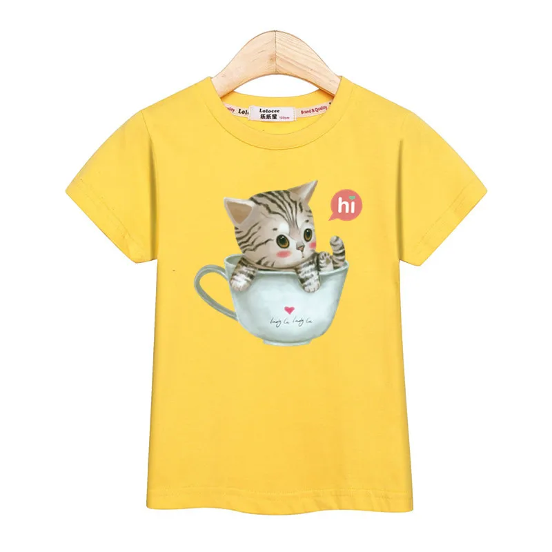 Модная рубашка Mew хлопковые футболки для девочек модные топы с коротким рукавом