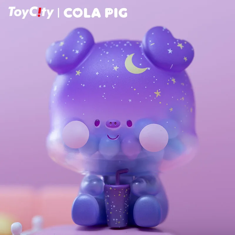 

Cute cartoon doll model TOY CITY cola piglet trend kid doll birthday gift decoration Kawaii Toy Blind Random Box