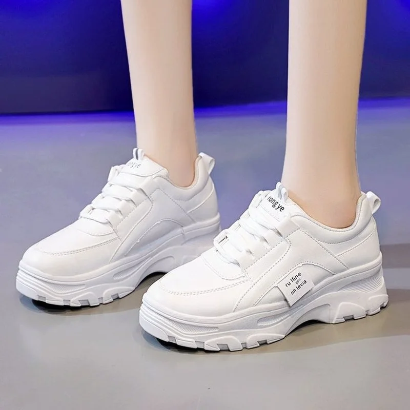 

Daddy Shoes Women 2021 New Women's Shoes Student White Shoes Women's Platform Casual Sports Shoes