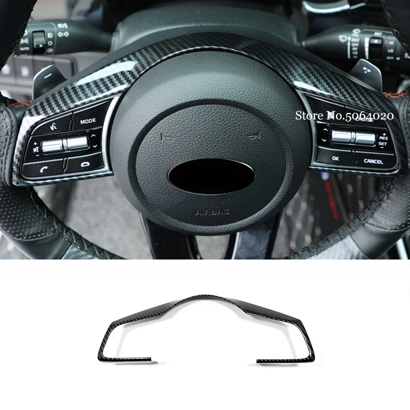 Для KIA Ceed Forte K3 Seltos XCeed Sonet продолжить ABS углеродное волокно Кнопка рулевого колеса