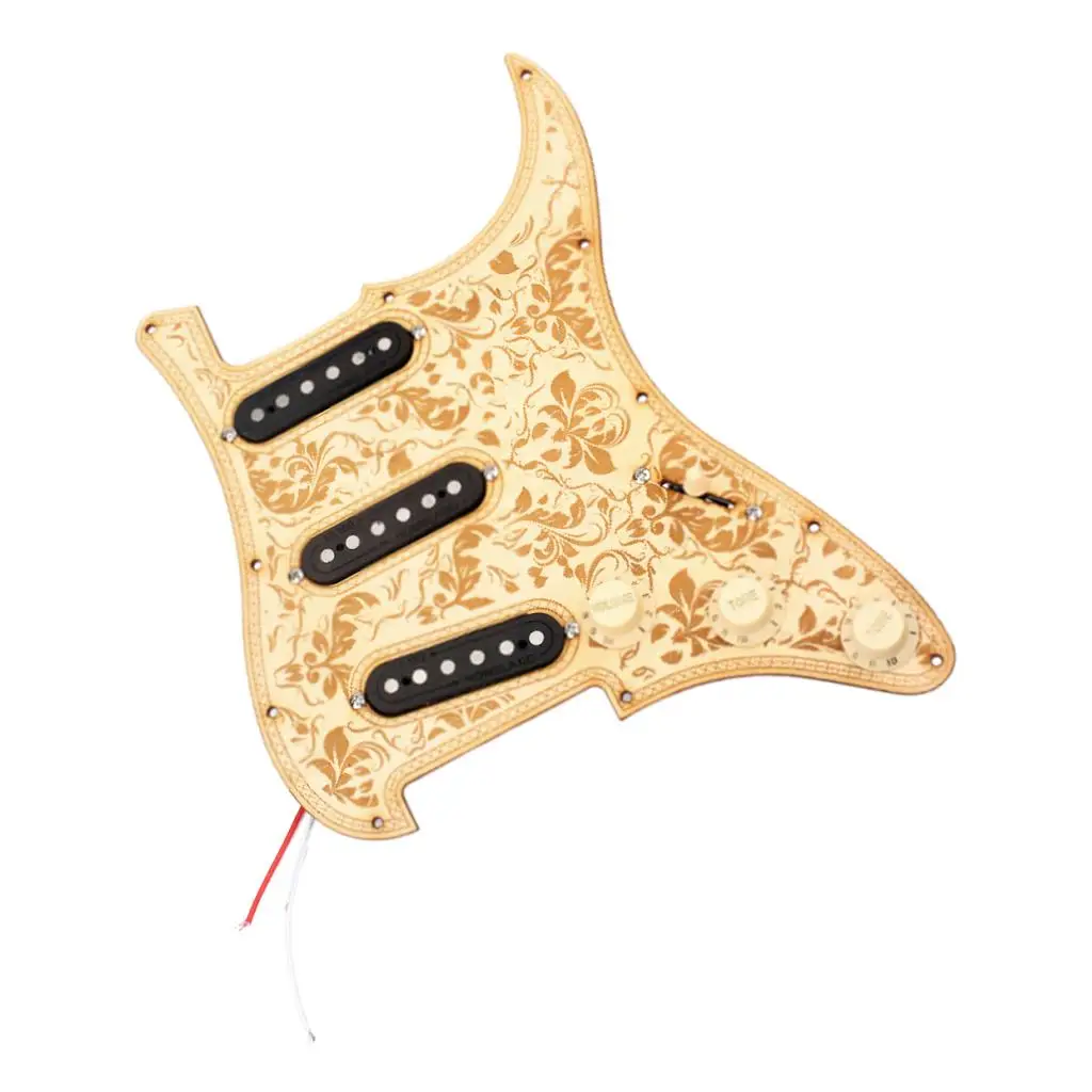 

Предварительно загруженная гитара SSH Pickguard + комплект из 3 предметов для захвата шеи/середины/моста для ST аксессуары для электрогитары