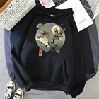 Худи мужское с японским принтом, Модный пуловер в уличном стиле, Свитшот оверсайз, популярный брендовый пуловер