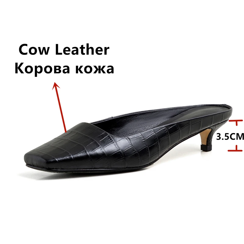 Женские босоножки из коровьей кожи FEDONAS элегантные однотонные на тонком каблуке