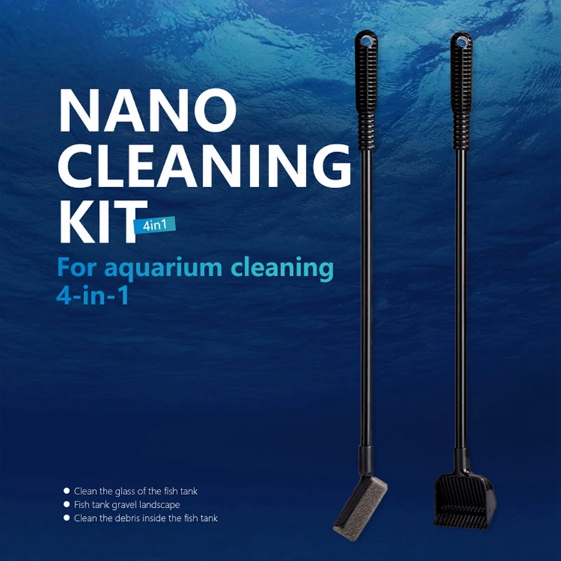 Набор инструментов для очистки аквариумных рыбок скребок водорослей лезвие