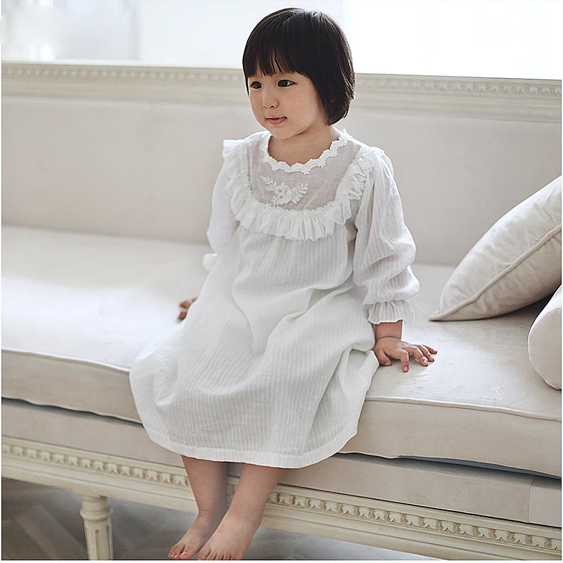 Детское платье лолиты для девочек рубашки сна принцессы винтажные кружевные