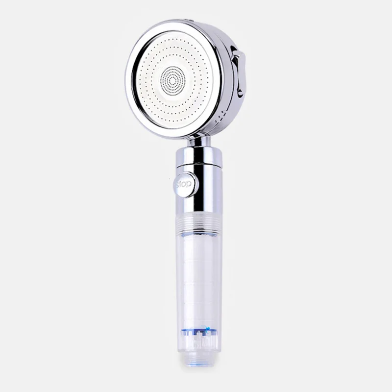 

Zloog 3 режима высокого давления чистая душевая головка очищенная вода Сменный фильтрующий элемент для ухода за кожей кнопка остановки насадка для душа