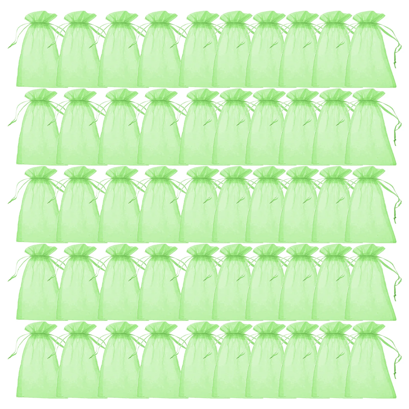 

50PCS Protective Grape Bag Fruit Protection With Nylon Drawstring Protect Breeding Mesh Bag Anti-Bird Against Insect Pouch