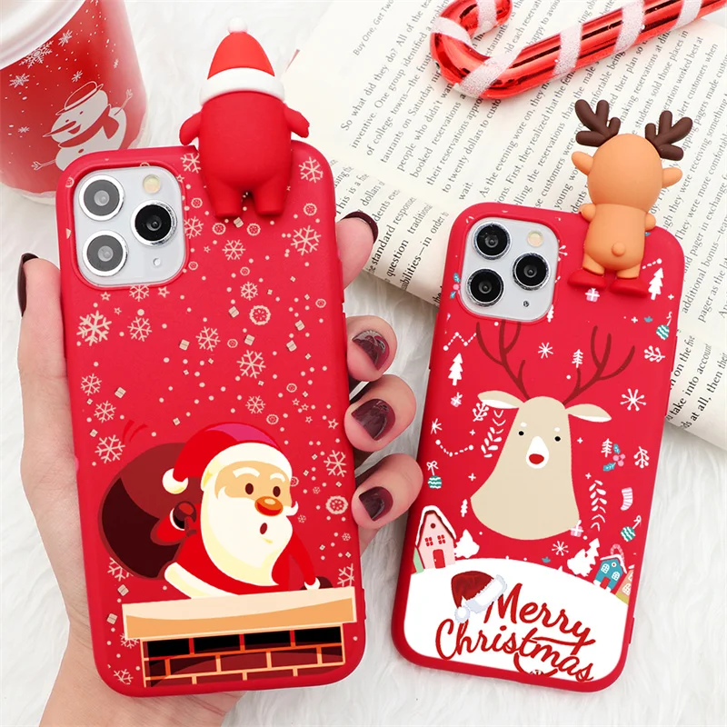 Мультяшный чехол для iPhone 12 13 11 14 Pro Mini XS Max XR X 7 8 10 6 6S Plus SE 2 мягкий ТПУ 3D телефона с