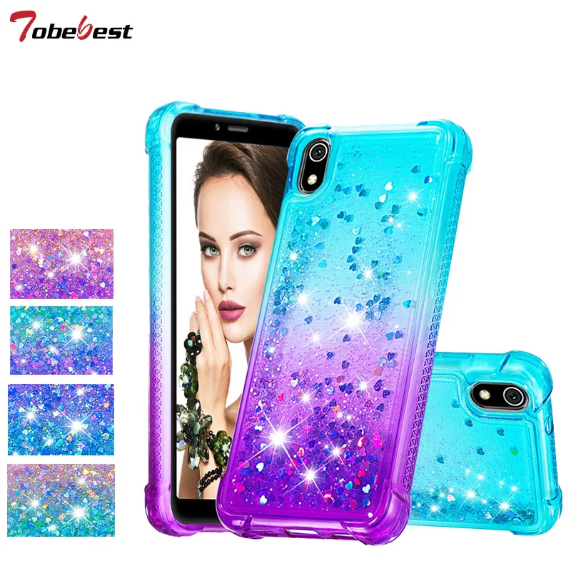 Чехол с сияющими бриллиантами для Xiaomi Redmi 7A противоударный чехол накладка
