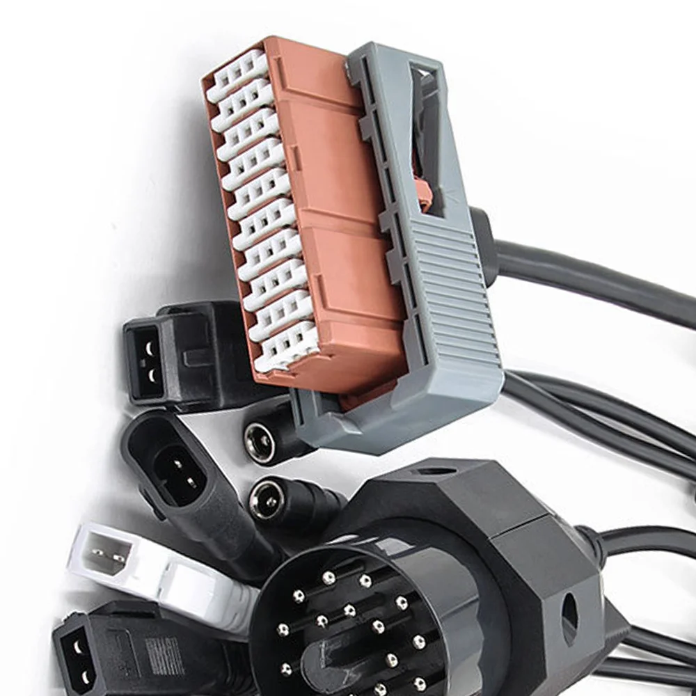 

8pcs/set OBD2 Cars Diagnostic Interface Tool Car Diagnostic Adapter Cables Conveient to Operate OBD2 Test Line