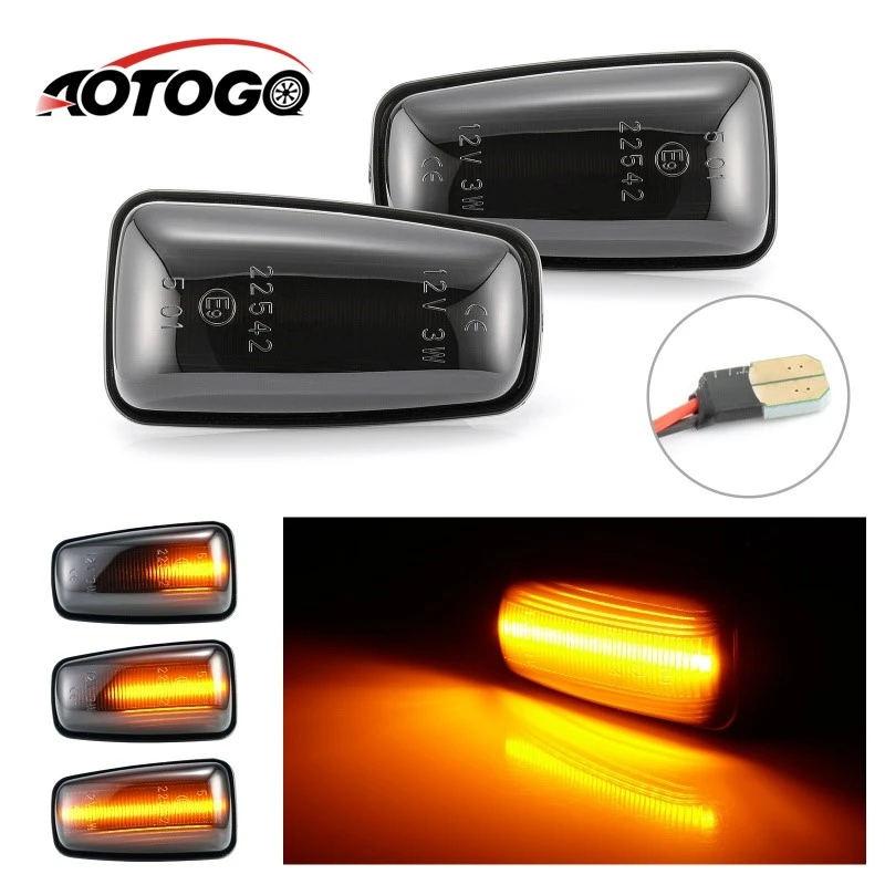 2 шт. спортивный дым Светодиодный Боковой габаритный фонарь сигнала светильник