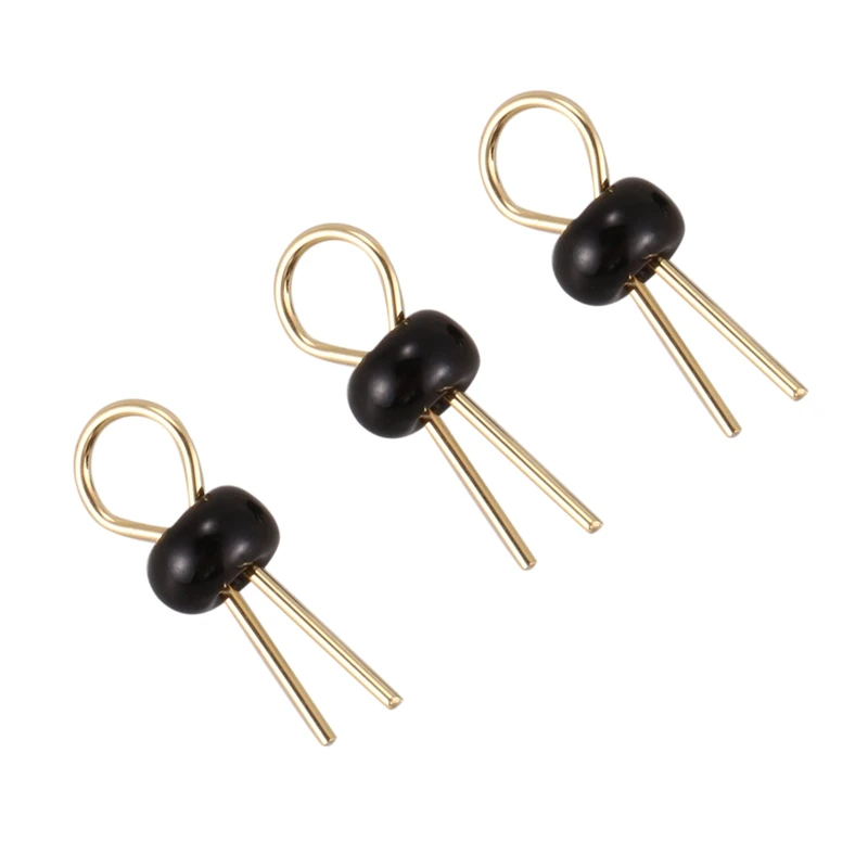 New-200Pcs черный золотой тон пайки печатной платы макетная плата Тестовая точка Pin |