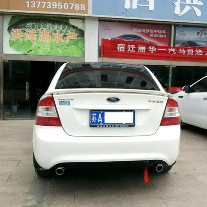 

For Ford Focus Spoiler High Quality ABS Material Car Rear Wing Primer Color Rear Spoiler For Ford Focus Spoiler 2009-2011