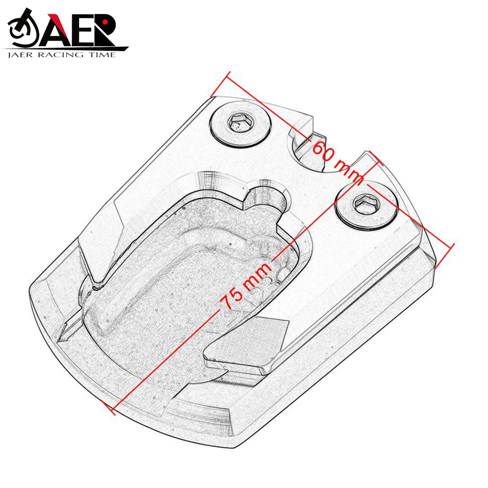 

Moto Sidestand For Yamaha XMAX125 XMAX250 XMAX300 Motorcycle Large Kickstand Foot Plate Pad Enlarger Extension