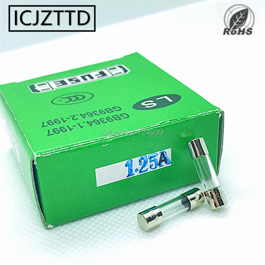 

100pcs 250V 1.25A 1.5A 3.15A 6.3A 5x20 F1.25A F1.5A Fast Blow Glass Fuses F6.3A F3.15A 5*20 5MM*20MM 5*20mm Insurance Tube CCC