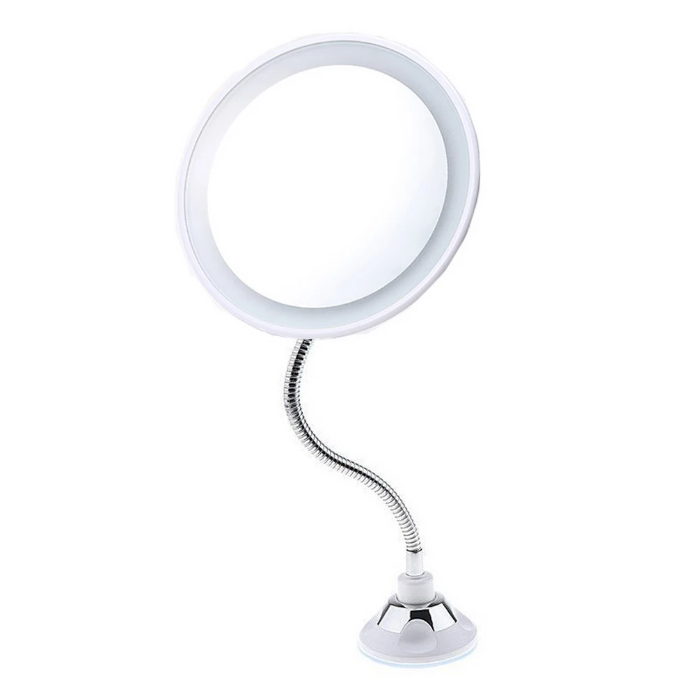 LED Makeup Mirror Mini USB Rechargeable Lighting Small Portable Packet Multiple with Sucker |