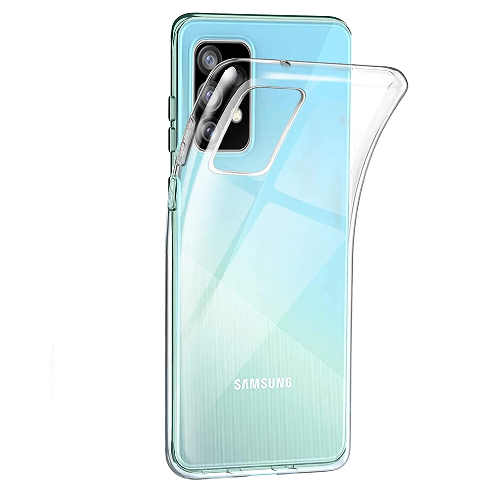 Прозрачный силиконовый мягкий чехол для телефона Samsung Galaxy A72 A52 A32 A22 A12 A71 A51 A41 A31 A70