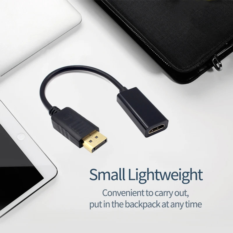 DP к совместимому с HDMI конвертер кабель адаптер Папа-мама 1080P HD монитор наблюдения