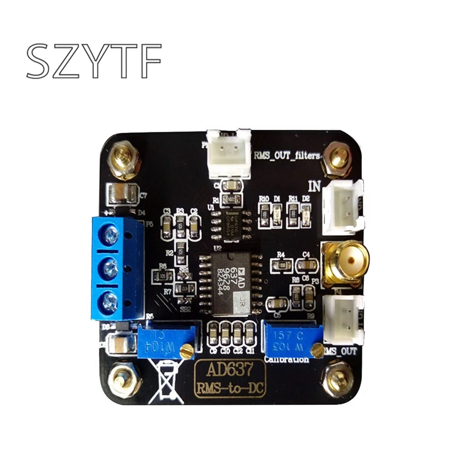 

Модуль обнаружения эффективных значений AD637, модуль обнаружения пикового напряжения, сбор данных сигнала переменного тока