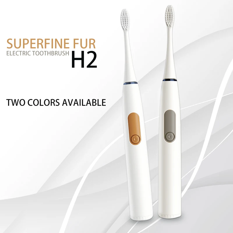 

Зубная щетка для взрослых и детей, электрическая Водонепроницаемая со сменной батареей АА, IPX7, умный таймер, отбеливание