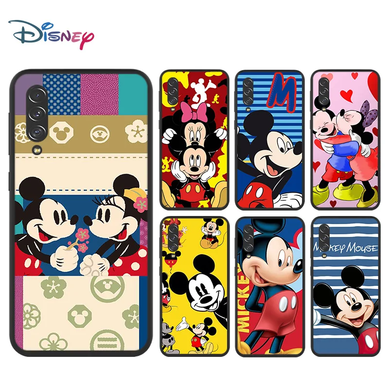 

Disney Cartoon Pink Minnie Mickey Mouse For Samsung Galaxy A90 A80 A70 A70S A60 A50 A40S A30 A20 A2 Core A10 5G Black Phone Case