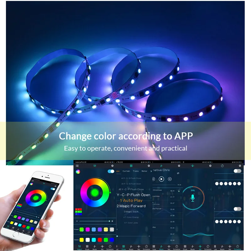 Цветная (RGB) IC Светодиодные ленты светильник контроллер Bluetooth адаптер