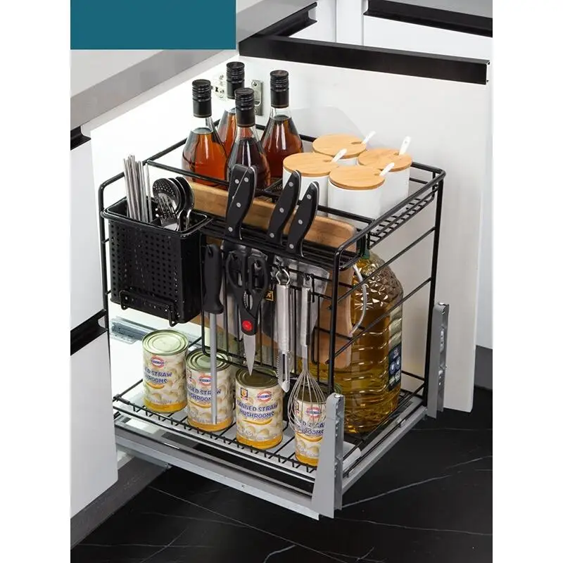 

Almacenaje Armario Platos Cupboard Storage Stainless Steel Rack Cocina Organizer Kitchen Cabinet Cestas Para Organizar Basket