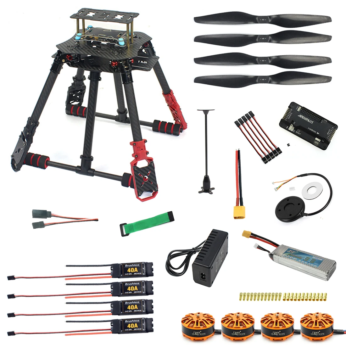 DIY Дрон X4 560 мм углеродное волокно складная рама APM2.8 комплект 700KV бесщеточный