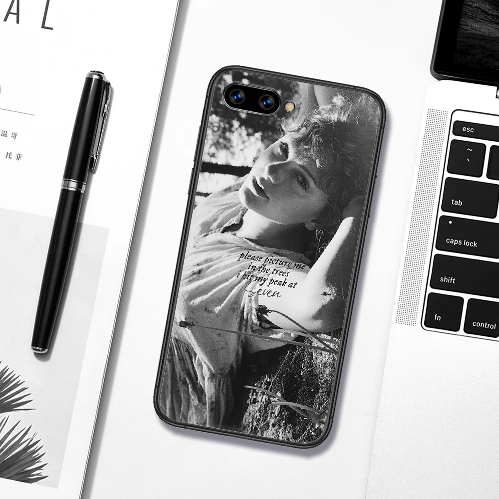 

Taylor Alison Swift Folklore Phone Case Cover Hull For HUAWEI Honor 6A 7A 8 8A 8S 8x 9 9x 9A 9C 10 10i 20 Lite Pro black Cover