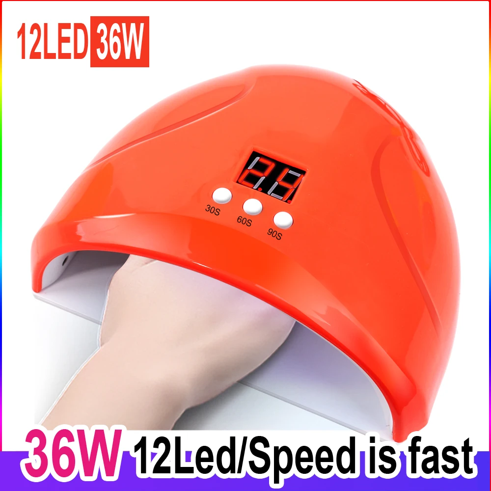 Светодиодный сушильщик для ногтей Coodle 36 Вт Светодиодная УФ лампа светодиодный