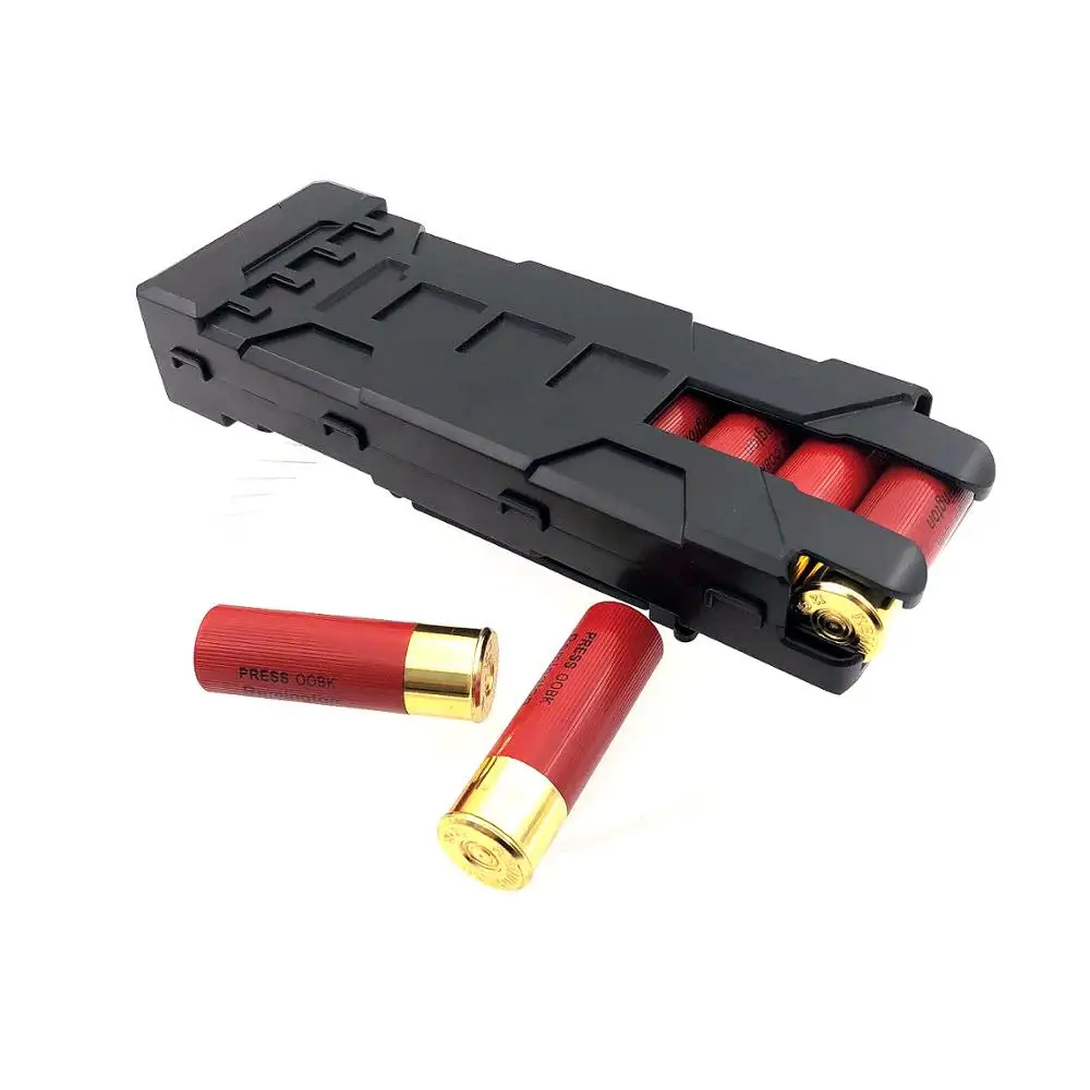 

Shot Gun Holder 10 Rounds ABS Tactical Pouch Reload Holder Molle Pouch For 12 Gauge Magazine Ammo Cartridge