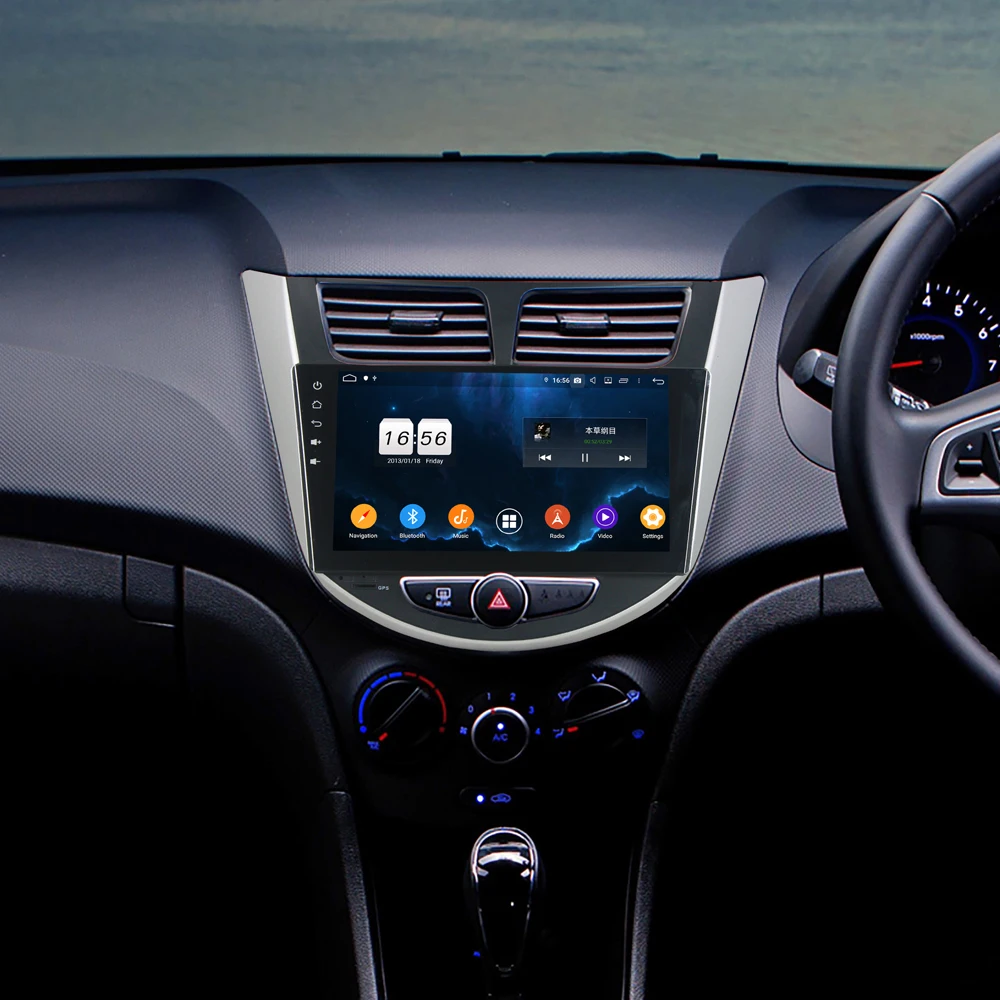 Автомобильный мультимедийный плеер Owtosin радио видео навигация GPS Android 9 0 для Hyundai