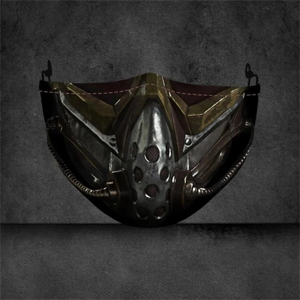 Фото Маски Mortal Kombat Scorpion Sub ноль дыма ниндзя игра косплей костюм лицо для взрослых Маски Mortal Kombat Scorpion Sub ноль дыма ниндзя игра косплей костюм лицо для взрослых