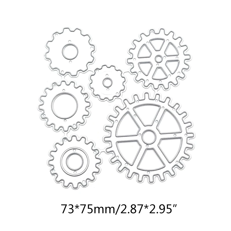 

Puzzle Embossed Gear Template Carbon Steel Cutting Dies DIY Scrapbooking Photo Album Embossing Paper Cards Making