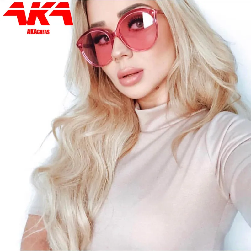 

AKAgafas Oversized Sunglasses Women 2021 Luxury Brand Designer Sun Glasses for Women Candy Colors Women Sunglasses De Sol Mujer