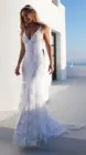 Женское кружевное свадебное платье CloverBridal, сексуальное летнее платье с открытой спиной, модель WW8370, 2021