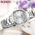 Часы CURREN женские, брендовые люксовые классические с браслетом из нержавеющей стали, серебристые, подарок для женщин, 9007
