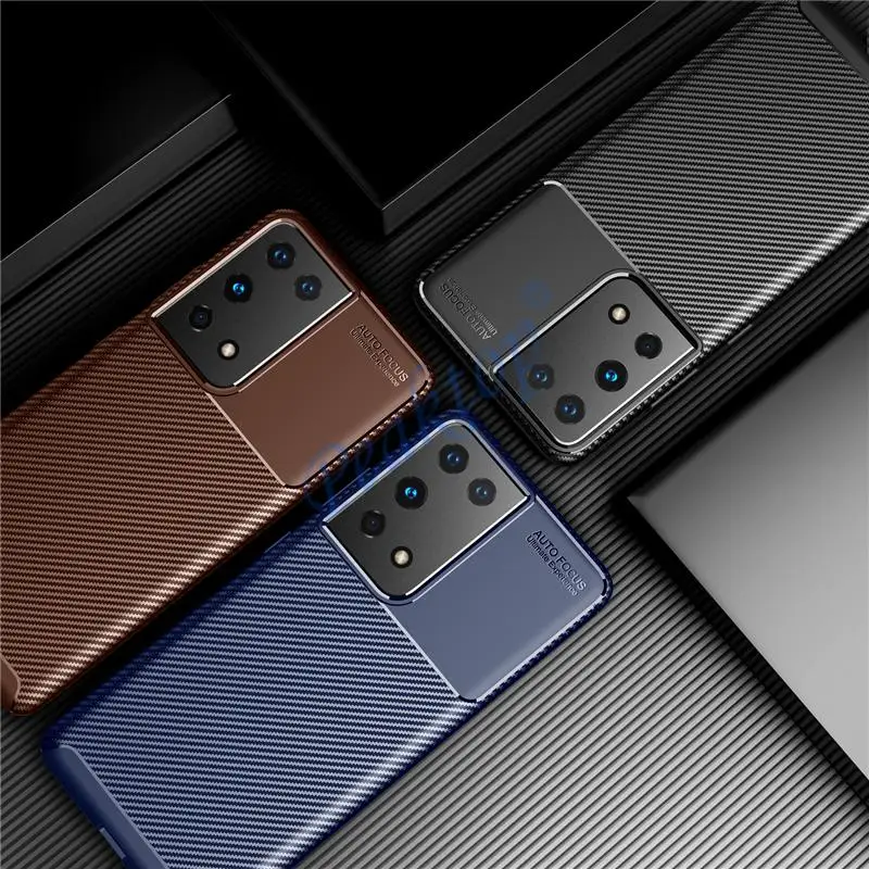 Чехлы для телефонов из углеродного волокна чехол samsung galaxy s21 s21ultra s21plus s 21 ultra plus 5g